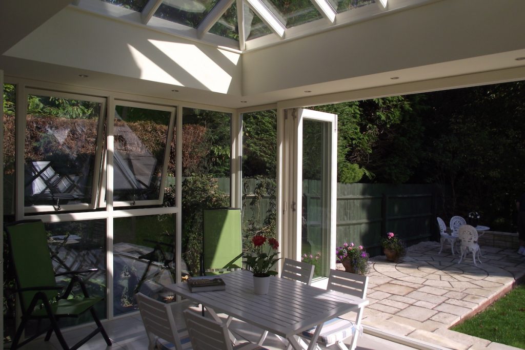 Contemporary Orangery with Folding Doors